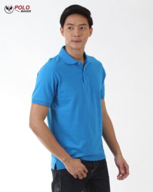 เสื้อโปโล COOLPLUS CP06 ผู้หญิง สีฟ้า pmkpolomaker04