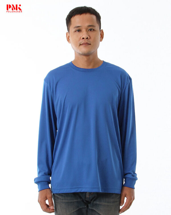 เสื้อคนงานแขนยาว สีฟ้า 02LIA03