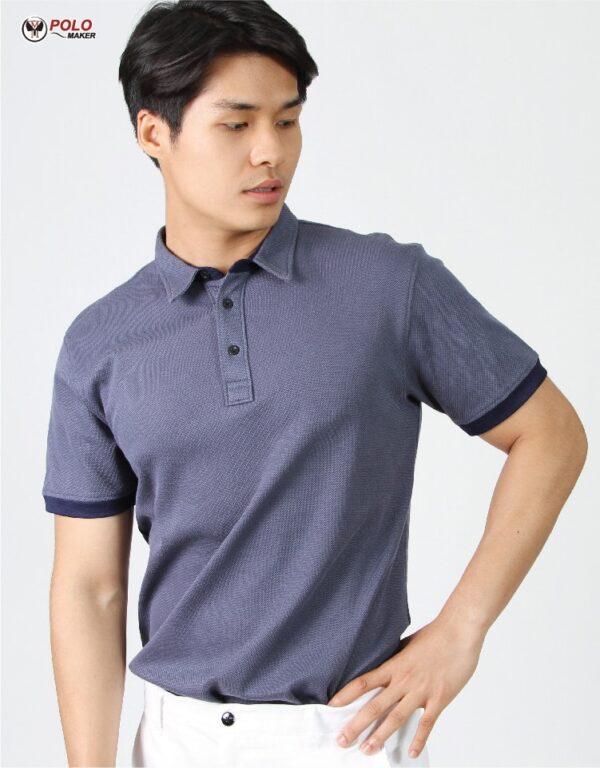 เสื้อโปโล CoolPlus CK002 สีกรมท่า - Image 5