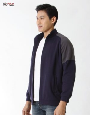 เสื้อวอร์ม Active warm สีน้ำเงิน-เทา02 หนานุ่ม ใส่สบาย