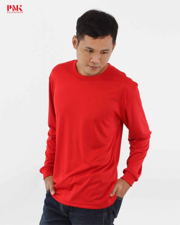 เสื้อยืดคนงานแขนยาว สีแดง 02LPI11 - Image 2