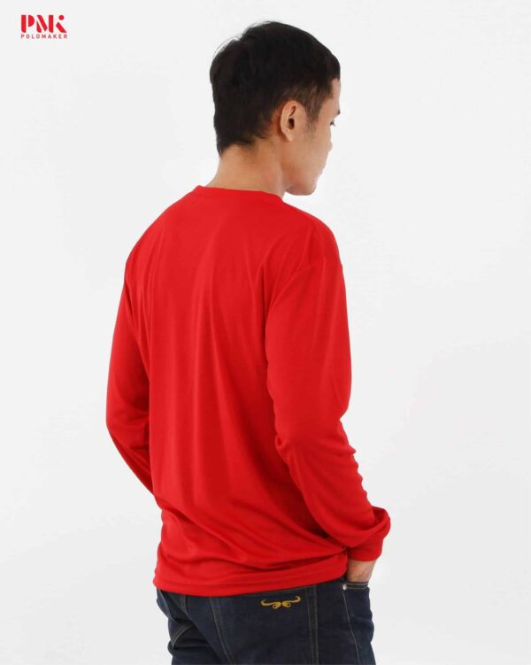 เสื้อยืดคนงานแขนยาว สีแดง 02LPI11 - Image 4