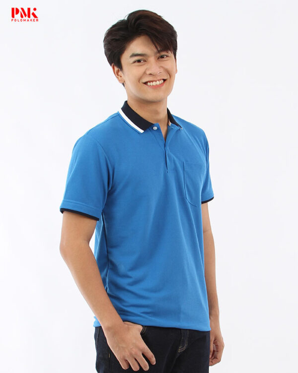 เสื้อโปโล Kaneko Summer 01PK115 สีน้ำเงิน - Image 4