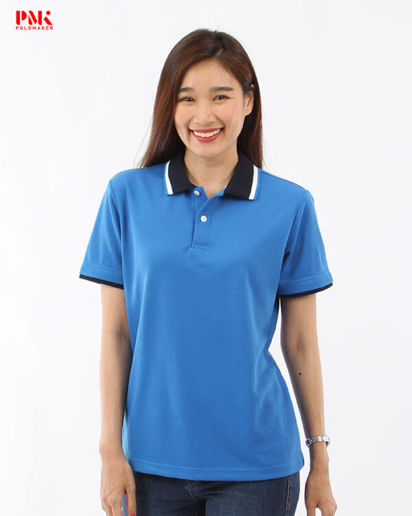เสื้อโปโล Kaneko Summer 01PK115 สีน้ำเงิน - Image 6