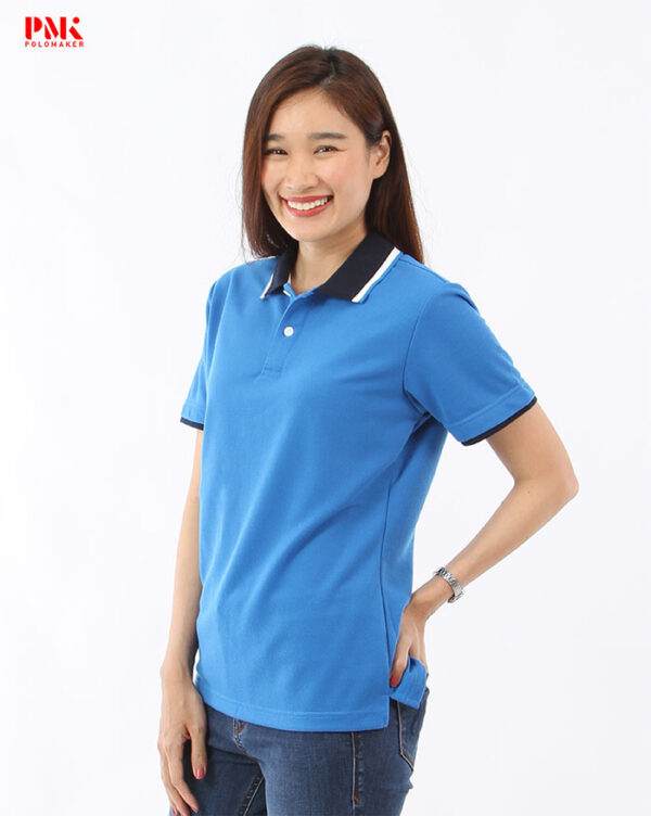 เสื้อโปโล Kaneko Summer 01PK115 สีน้ำเงิน - Image 7
