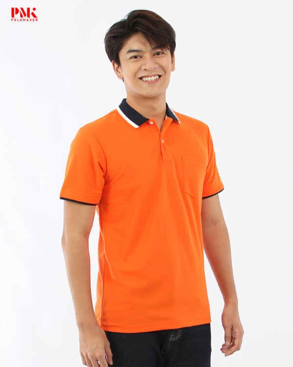 เสื้อโปโล Kaneko Summer 01PK118 สีส้ม - Image 4