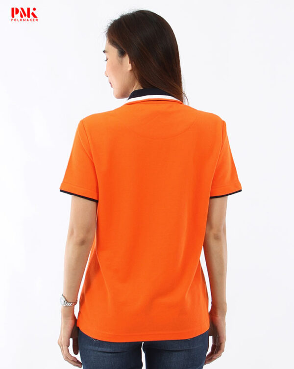 เสื้อโปโล Kaneko Summer 01PK118 สีส้ม - Image 9