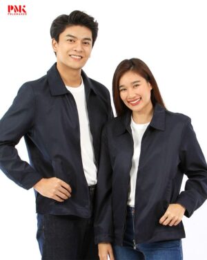 แจ็คเก็ตบาเลนโด้คอปก สีกรมท่า 05JLS24
