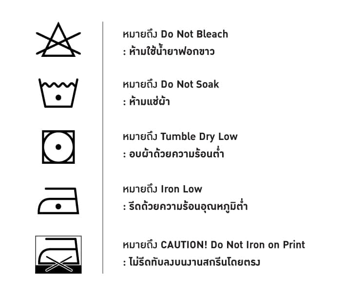 ป้ายสัญลักษณ์เสื้อ มีความหมาย อ่านสักนิดก่อนจะทิ้งไป