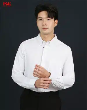 เสื้อเชิ้ตแขนยาว (คอเชิ้ตปกเชิ้ต) Prima สีขาว F04PE0001