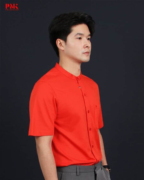 เสื้อเชิ้ตแขนสั้น Prima สีแดง F04PE0005 - Image 3