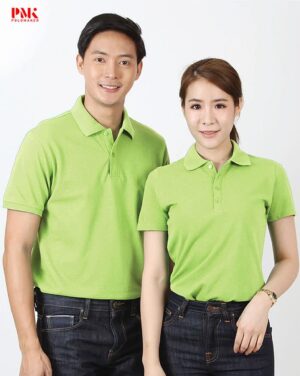 เสื้อโปโล CoolPlus Pique CQ027 สีเขียวอ่อน
