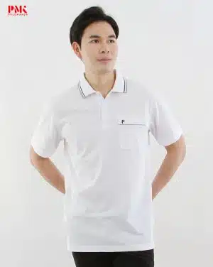 เสื้อโปโล CoolPlus CT F01CT0001 สีขาว