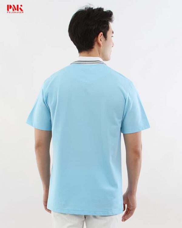 เสื้อโปโล CoolPlus CT F01CT0002 สีฟ้า - Image 4