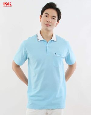 เสื้อโปโล CoolPlus CT F01CT0002 สีฟ้า