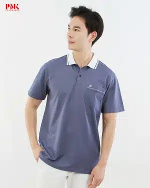 เสื้อโปโล CoolPlus CT F01CT0004 สีกรมท่า