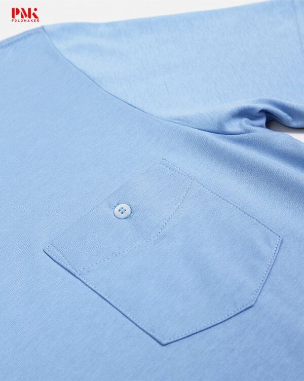 เสื้อยืด เนื้อผ้า CoolPlus CP สีฟ้า - Image 6