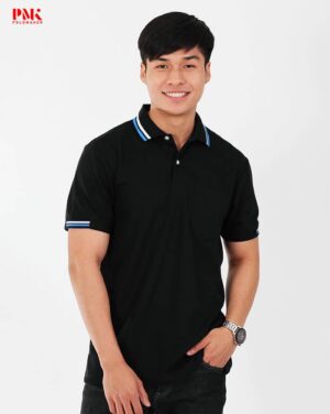 เสื้อโปโล Kaneko KM001 สีดำ