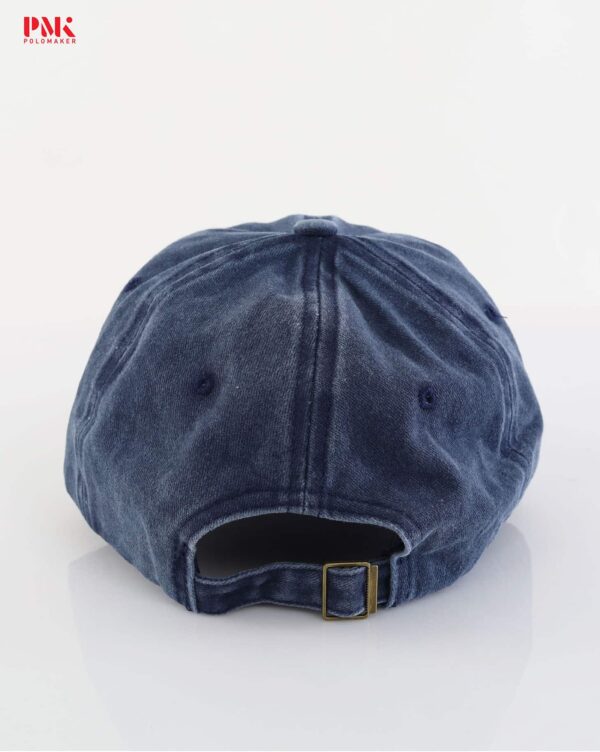 หมวก Washed Denim Caps สีกรม - Image 3