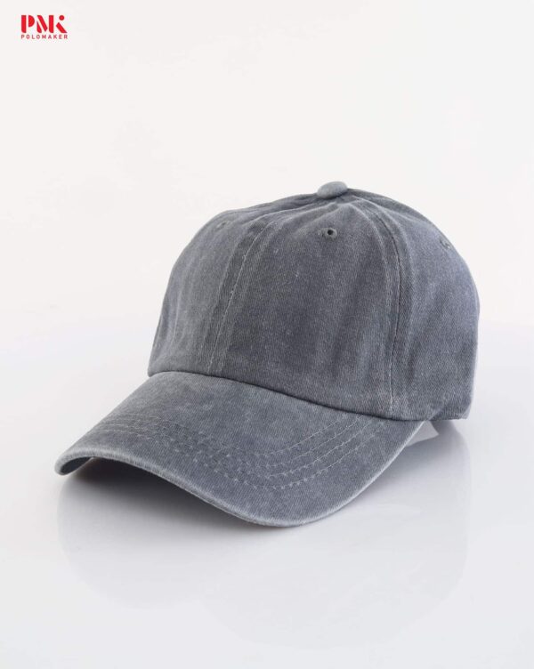 หมวก Washed Denim Caps สีเทา