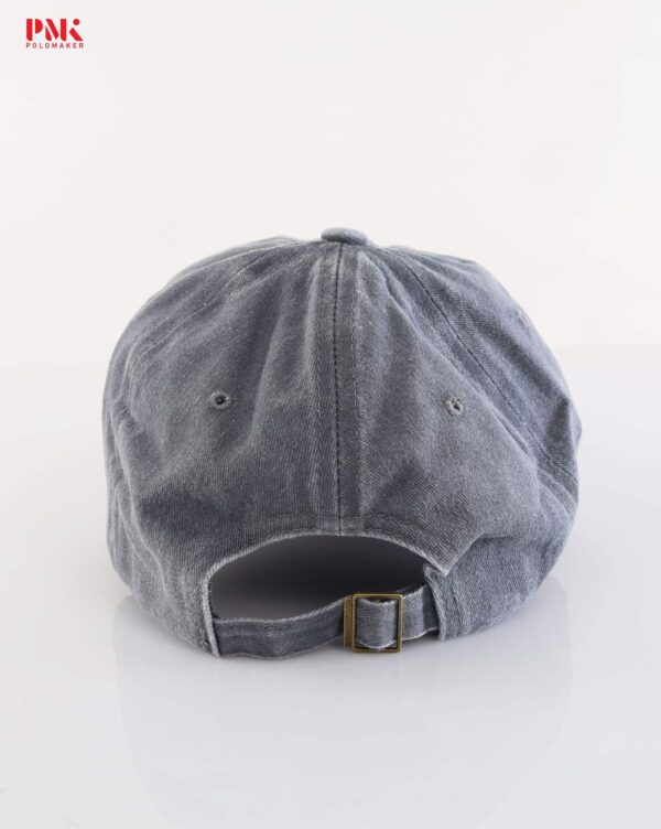 หมวก Washed Denim Caps สีเทา - Image 3