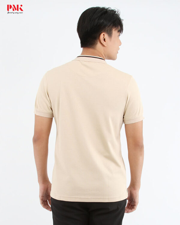 เสื้อโปโล CoolPlus CA Zipper Wear สีข้าวโอ๊ต - Image 4