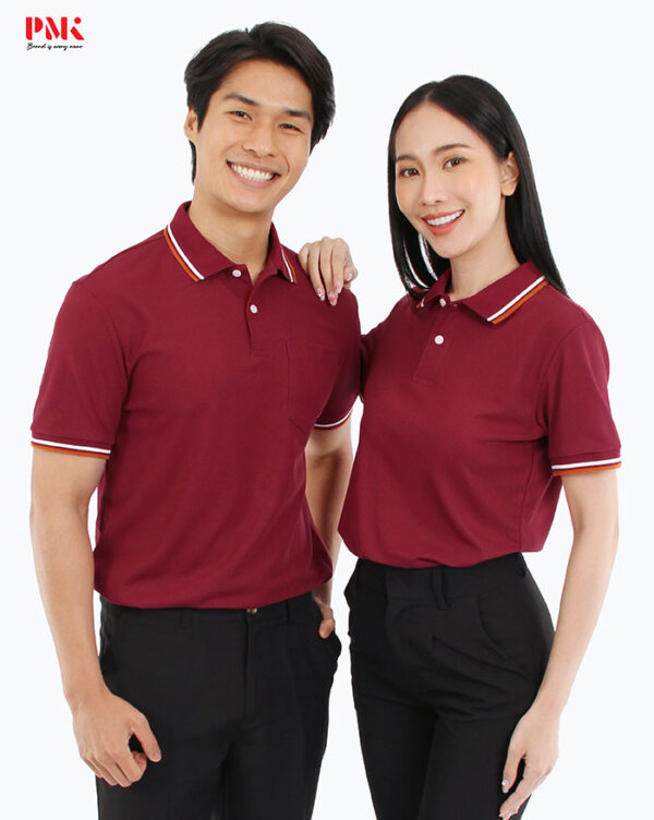 เสื้อโปโล Kaneko Charisma KM003 สีแดง