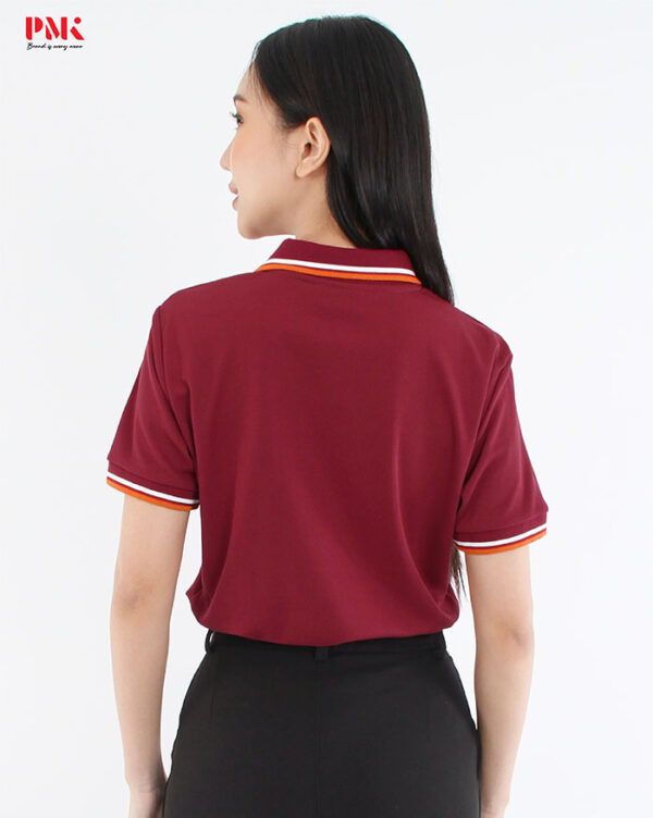 เสื้อโปโล Kaneko Charisma KM003 สีแดง - Image 9