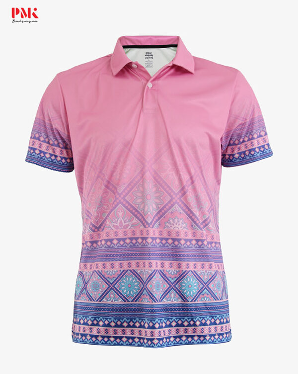 (สินค้าหมด) เสื้อบุญเศรษฐีลายดอกไม้ สีชมพู เริ่มจัดส่ง