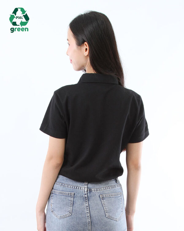 เสื้อโปโลรีไซเคิล Re-Cool สีดำ - Image 9