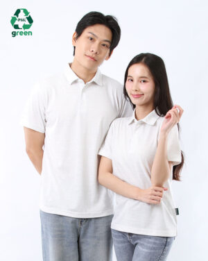 เสื้อโปโลรีไซเคิล Re-Cott สีเยลลี่