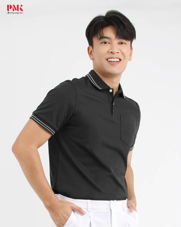 เสื้อโปโล Coolplus Oxy สีดำ - Image 3