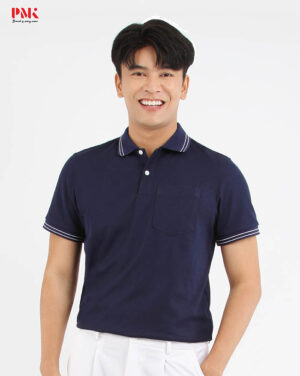 เสื้อโปโล Coolplus Oxy สีกรมท่า