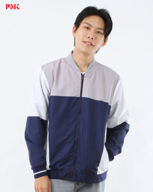 แจ็คเก็ตพิมพ์ลาย สีเทา