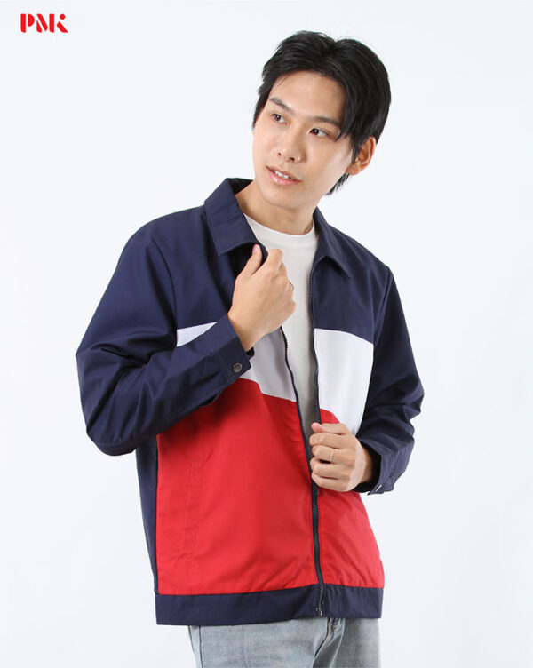 แจ็คเก็ตพิมพ์ลาย สีกรมท่า - Image 5