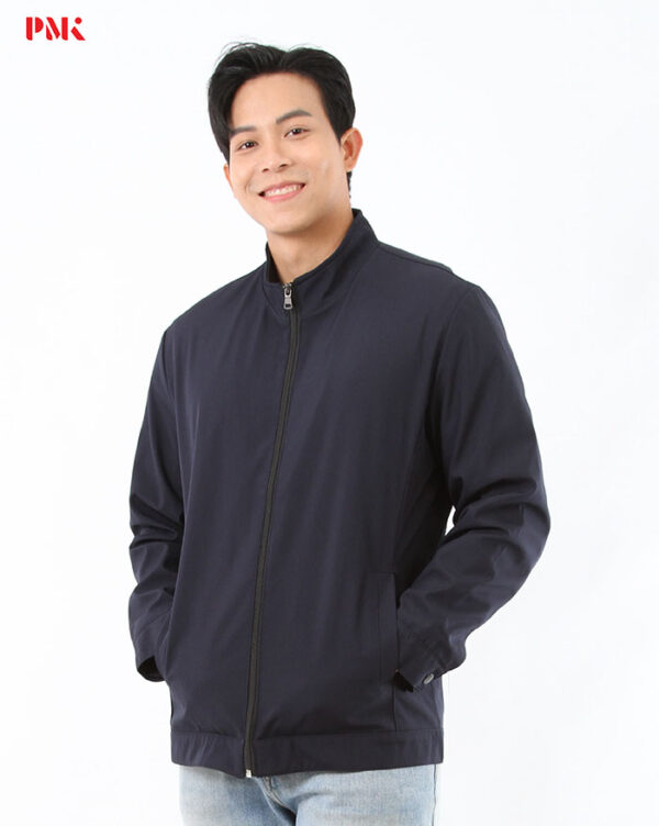แจ็คเก็ต Simply คอจีน สีกรมท่า - Image 4