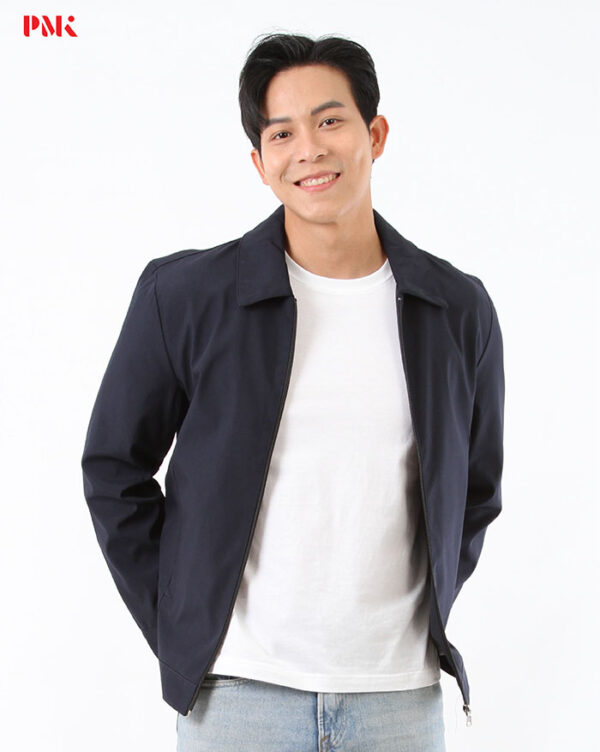 แจ็คเก็ต Simply คอปก สีกรมท่า - Image 3