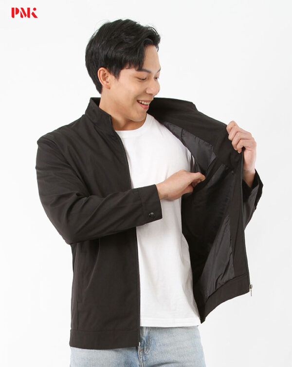 แจ็คเก็ต Simply คอจีน สีดำ - Image 3