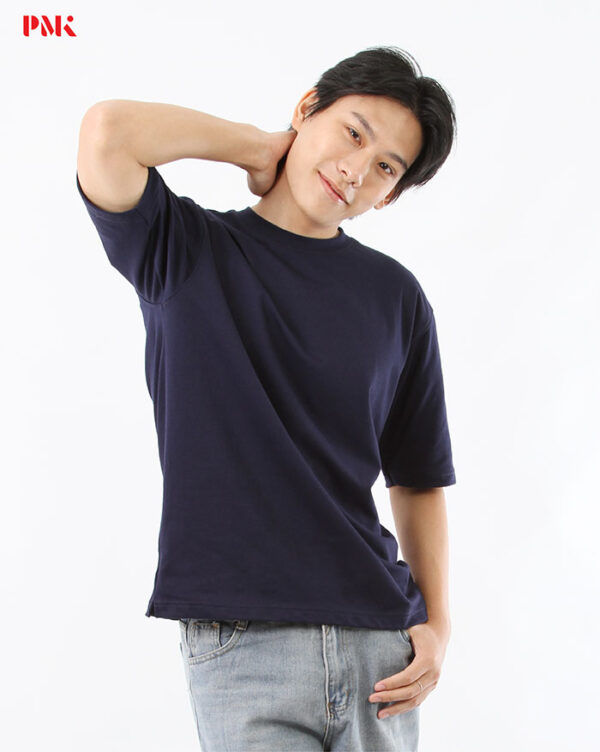 เสื้อยืด Oversize Cool Ease สีกรมท่า - Image 2