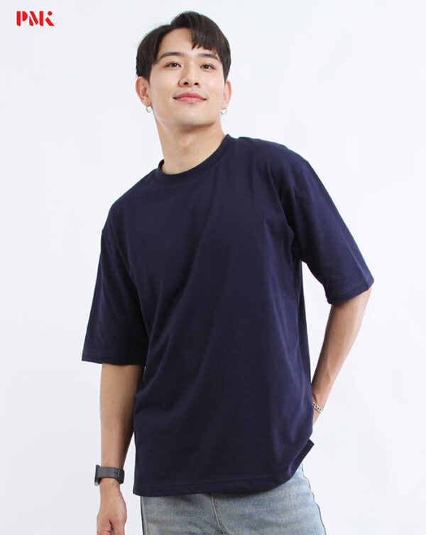 เสื้อยืด Oversize Cool Ease สีกรมท่า - Image 2