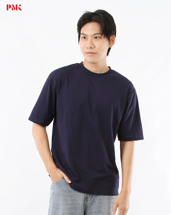 เสื้อยืด Oversize Cool Ease สีกรมท่า - Image 3