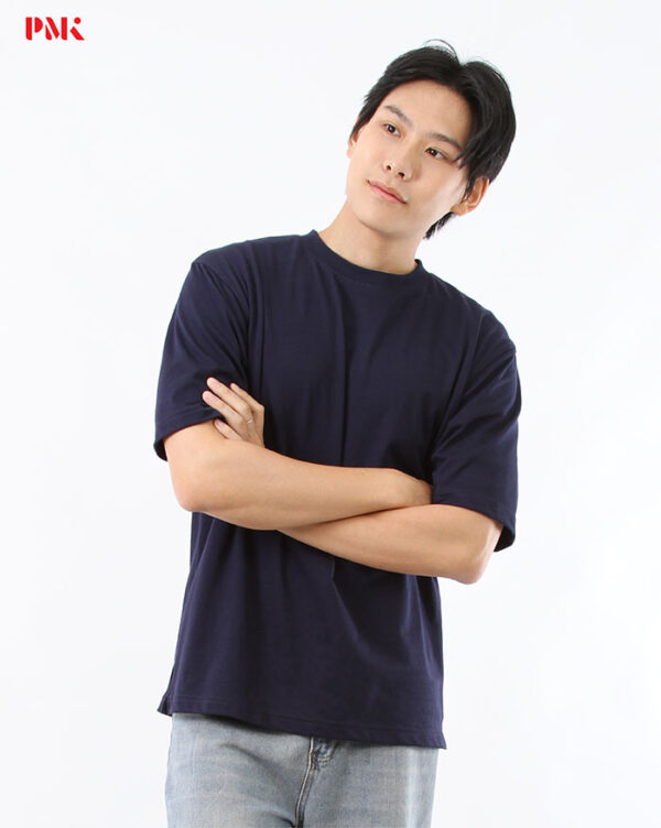 เสื้อยืด Oversize Cool Ease สีกรมท่า - Image 4