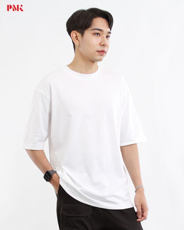 เสื้อยืด Oversize Cool Ease สีขาว - Image 2