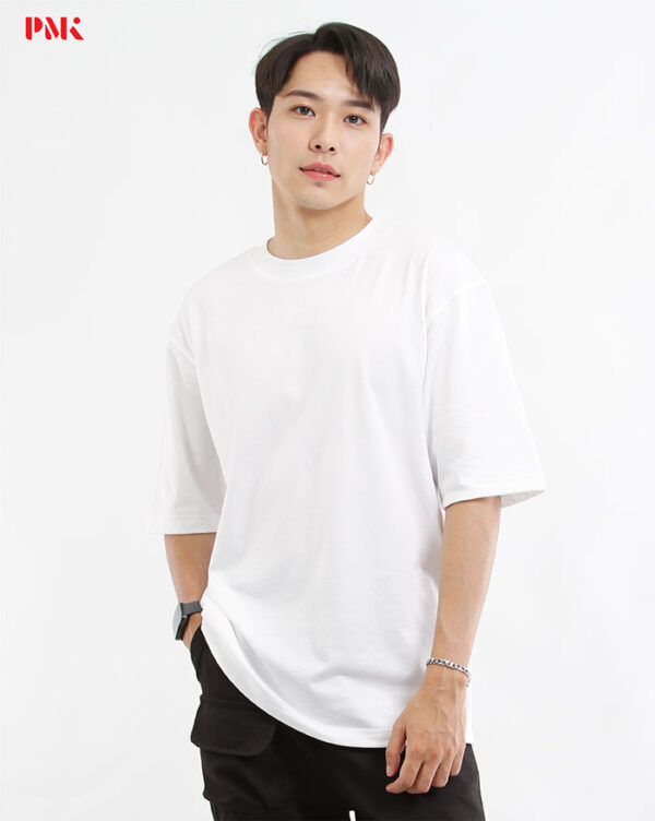 เสื้อยืด Oversize Cool Ease สีขาว - Image 3