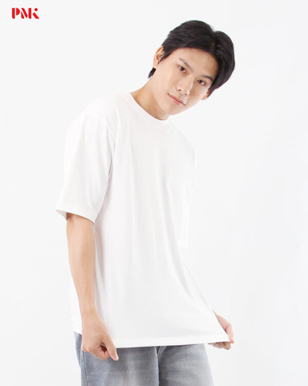 เสื้อยืด Oversize Cool Ease สีขาว - Image 3