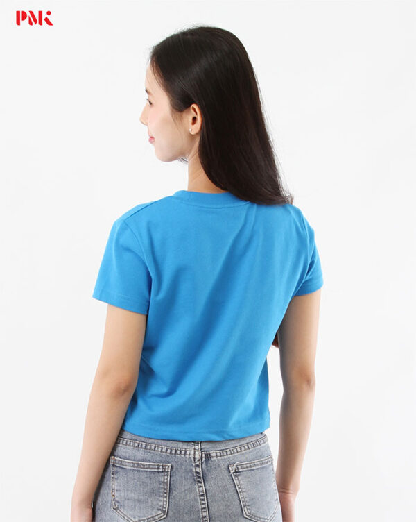 เสื้อยืด Crop สีฟ้า - Image 5