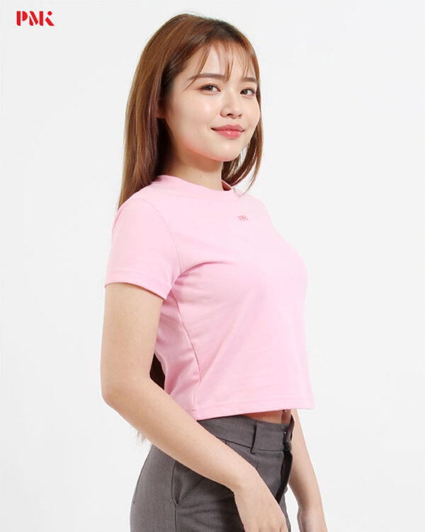 เสื้อยืด Crop สีชมพู - Image 3