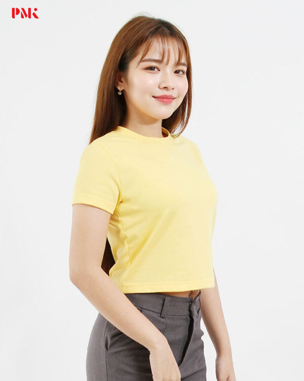 เสื้อยืด Crop สีเหลือง - Image 3