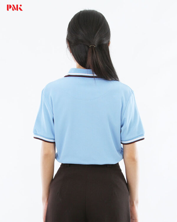 เสื้อโปโล Kaneko Charisma KM007 สีฟ้า - Image 7