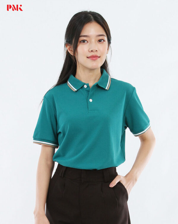 เสื้อโปโล Kaneko Charisma KM008 สีเขียว - Image 5